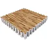 GORILLA SPORTS 8 dalles carrées de protection - 1,2 cm d'épaisseur - Couleur bois clair