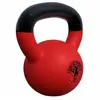 Gorilla Sports Kettlebell - Gietijzer - Vinyl - Gewicht - Rood - 22 kg