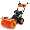 Fuxtec - Balayeuse déneigeuse thermique FX-KM196 - avec brosse de bala...