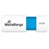 Clé USB 2.0 - MEDIARANGE - 64 GO - Blanc/Bleu