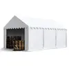 CARPASOL Toolport Tente de stockage 4x6 m abri bâche pvc 700 n imperméable blanc