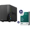 Synology DiskStation DS225+ 2 baies Boîtier vide pour serveur NAS + 2x...