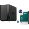Synology DiskStation DS225+ 2 baies Boîtier vide pour serveur NAS + 2x...