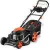 Tondeuse thermique autotractée démarrage électrique vitesse réglable 196cm3 53cm Fuxtec FX-RM5396esPRO - 6CV 70L