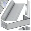 Natte pare-vue en PVC - KESSER - 80x400 cm - Gris clair - Résistant au...