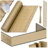 Natte pare-vue en PVC - KESSER - 160x300 cm - Bambou - Résistant aux i...