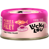 12 x 70 g Lucky Lou Extra Food Filet au bouillon au filet de thon, nou...