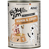 24x400g Lucky Jim Adult poulet et foie pâté pour chien