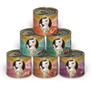 KITTY Cat Paté Mix 2, 6 x 200 g, nourriture humide pour chat dans un paquet d'essai, nourriture pour chat sans céréales avec taurine, huile de saumon et moule aux orles vertes, aliment complet à haute