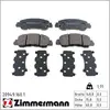 Remblokkenset schijfrem 209491601 Zimmermann