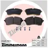 Remblokkenset schijfrem 224851901 Zimmermann