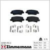 Remblokkenset schijfrem 229011552 Zimmermann