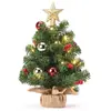 Yorbay Mini Kerstboom met LED-Verlichting en Decoratie - 40cm - Groen