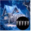 Monzana Guirlande lumineuse 80 LED Noël Blanc Intérieur et extérieur stalactite ambiance