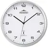 Deuba Horloge radio pilotée Ø 31cm changement heure automatique - Blanc / Argent