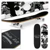 Deuba Planche à roulettes Skateboard - Atlantic Rift - Roues ABEC 9 - Gris
