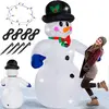 Monzana Opblaasbare Sneeuwpop XXL - 240cm LED Verlichting