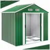 Deuba Abri de jardin en métal vert Cabane de jardin - Remise Rangement vélos/outils