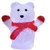 monzana Figurine Lumineuse LED en Acrylique Décoration de Noël Ours polaire lumineux Illumination de noël Décoration LED Ours Nounours