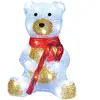 monzana Figurine lumineuse LED en acrylique Décoration de Noël Nounours assis Ours polaire lumineux Illumination de noël