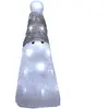 Deuba Kerstfiguur Kerstman Wit - LED Acryl 31cm   Wit Licht