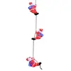 3x Deuba Kerstfiguur Kerstman   LED Acryl 30cm  Wit Licht