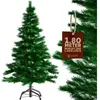 Casaria Kerstboom PVC - Metalen Voet - 180 cm Groen