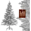 Casaria Kerstboom PVC - Metalen Voet - 180 cm Wit