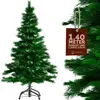 Casaria Kerstboom PVC 140 cm - Metalen Voet - Groen