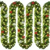 Casaria Kerstguirlande   10 m 160 LED´s incl. Decoratie   Warm Wit
