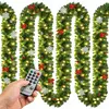 Casaria Kerstguirlande - 5m 80 LED´s-Afstandsbediening   Warm wit