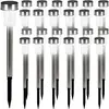 24x Lampe solaire LED inox clairage extérieur jardin