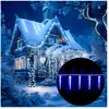 Deuba Guirlande lumineuse 80 LED Noël Bleu stalactites Lumière Déco
