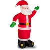 monzana Père Noël Gonflable XXL décoratif Lumineux fête Noël 250cm Pompe électrique intérieur et extérieur 4X piquets de Terre autogonflant