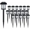 monzana Set de 18x lampes solaires LED Lumière pour jardin balon terrasse
