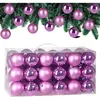 Casaria Kerstballen 54er Set - Kunststof Mat Glanzend Ø 3 4 6 cm Roze