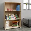 Deuba Étagère bibliothèque chêne 115 x 60 x 28 cm Meuble de rangement VELA 3 compartiments pour salon bureau chambre