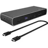 ICY BOX IB-DK8801-TB4 Bedraad Thunderbolt 4 Antraciet, Zwart