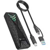 ICY BOX IB-1805ML-CU31 SDD-behuizing Zwart M.2