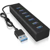 ICY BOX IB-HUB1700-U3 USB 3.2 Gen 1 (3.1 Gen 1) Type-A 5000 Mbit/s Zwart