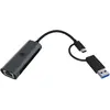 IcyBox IB-LAN301-C3 Adaptateur USB Type-A ou Type-C® vers 2,5 Gigabit Ethernet LAN