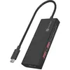 ICY BOX Hub USB 3.2 Gen 2 (10 Gbit/s), 4 ports USB 3.2 (2 ports USB-A & 2 USB-C), alimentation 100 W, aluminium, câble de 30 cm, IB-HUB1436-CPD