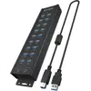 Icy Box IB-HUB1720-U3 (USB-B, 20 Ports), Station d accueil + hub USB, ...