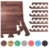 Embouts de finition pour dalles en mousse - Gorilla Sports - Bois fonc...