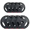 GORILLA SPORTS Lot de disques en plastique de 4 x 2,5 KG et 4 x 5 KG avec poignées | Ø 51mm d'alésage