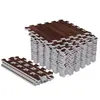 Set de dalles de protection (30x30cm) Aspect bois foncé Gorilla Sports