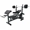 Banc de musculation complet avec haltères barres et poids