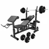 Gorilla Sports Universele Halterbank + 70 kg Halterset - Kunststof