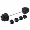 Gorilla Sports Halterset 130 kg - Gripper Kunststof - Gewichten - 30 m...