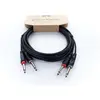 Cordial 14843 Jackplug Audio Aansluitkabel [2x Jackplug male 6,3 mm (mono) - 2x Jackplug male 6,3 mm (mono)] 1 m Zwart